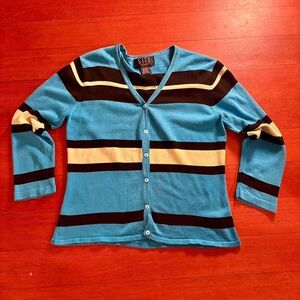 City Silk Women's Striped Cardigan